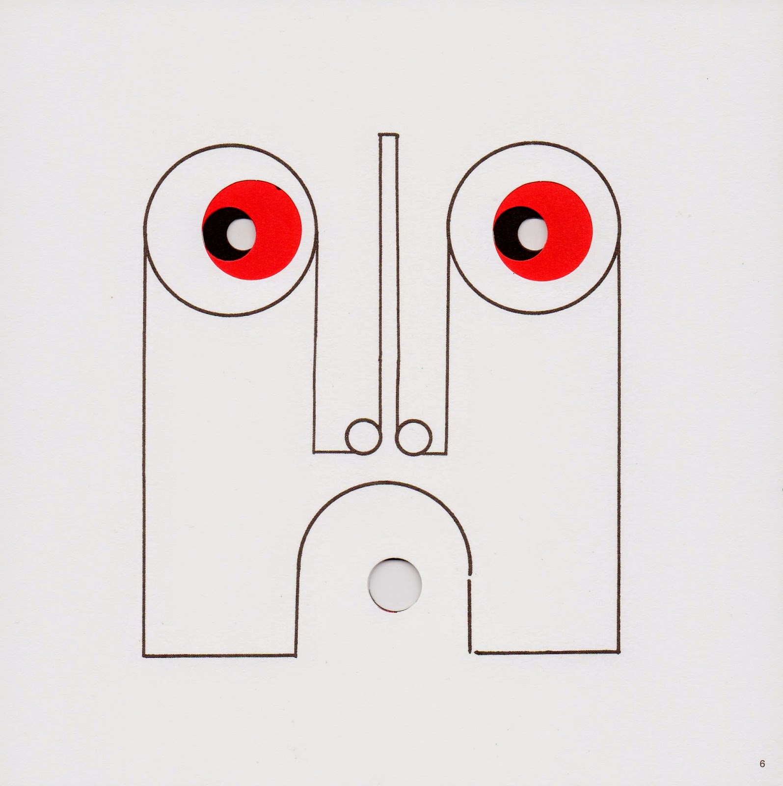 Les masques Guardiamoci negli occhi de Bruno Munari